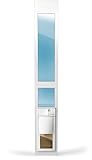 Power Pet High Tech WiFi Electronic Dog Door - Automatic Sliding e-Glass - Medium Pets up to 25 lbs - Tall 92-3/4" - 96" Patio Doors - PX1-STE-WIFI