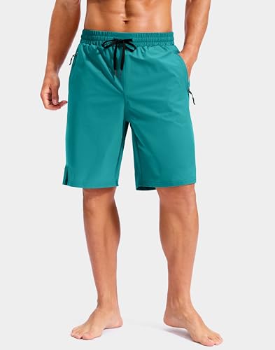 Image of G Gradual Mens Swim Trunks with Compression Liner 7 inch /9'' Quick Dry Board Shorts Swimsuit Bathing Suit for Men Zipper Pockets