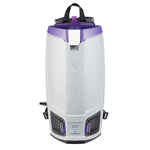 ProTeam GoFit 10 Commercial Backpack Vacuum with 1.5 Inch Blower Tool and Hard Surface Tool w/Nylon & Horse Hair Blend Brush Tool Kit, Corded, 107800