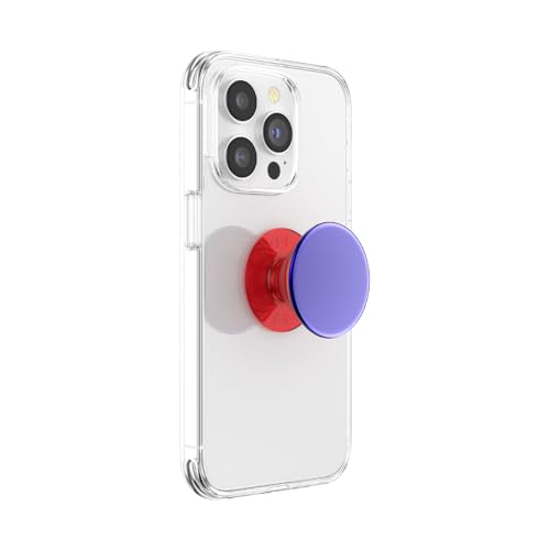 Image of PopSockets Adhesive Phone Grip, Holder, Phone Stand, Purple - Aluminum Ursula