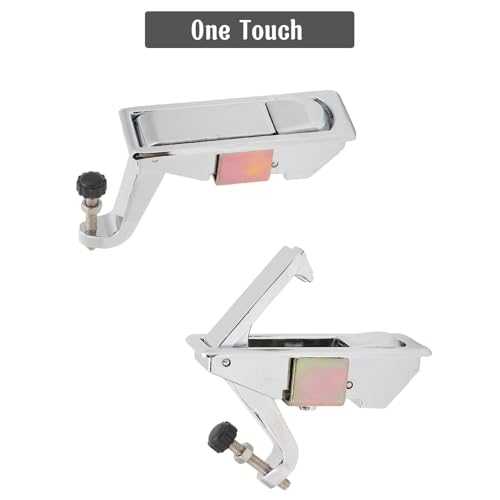 Image of 4Pcs 3.54in Compression Latch Lock Zinc Alloy Adjustable Lever,RV Cabinet Latch with Independently Installed Trigger,for Installation RV Toolbox,Boat Cabinet,Door Thickness 0.04 inch-0.94 inch(4Pcs Silver)