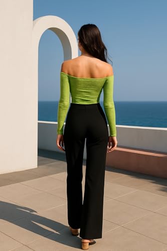 Image of Stylish Straight Fit Trouser for Women Trendy High Waist Trousers for Casual Wear