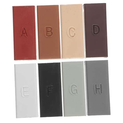 BAZEITFLOW Kit Reparación Azulejos Cerámicos Colores Cera para Grietas y Arañazos Suelo Madera Puertas Encimeras Muebles Relleno Resistente Duradero Fácil Aplicar