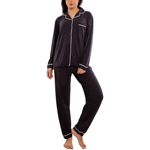 Pyjama femme anti-irritation Toocool ensemble loungewear doux manches longues et pantalon M467
