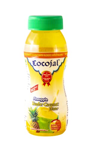 Image of Cocojal Pineapple Tender Coconut Water | No Added Preservatives | No Added Flavours | Not from Concentrate | 200 ml (Pack of 18)