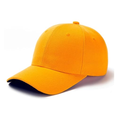 Gorra de béisbol naranja claro ideal para paseos urbanos y días de sol