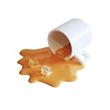 Uxsjakjsd Telefonhalter Kunstwerk Verschüttet Kaffee Flüssigmodell Latte Espresso Künstlich Realistisches Mobilheim