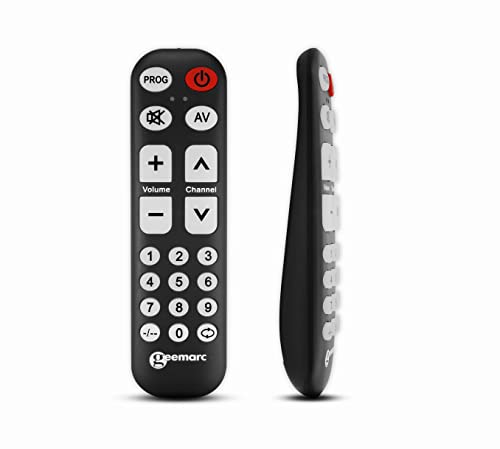 Geemarc TV1, Easy-to-use Universal Remote Control with 19 Programmable Buttons for Seniors - Image 3