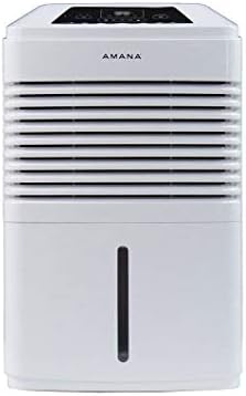 AMANA High Efficiency 50 Pint Portable Dehumidifier, White