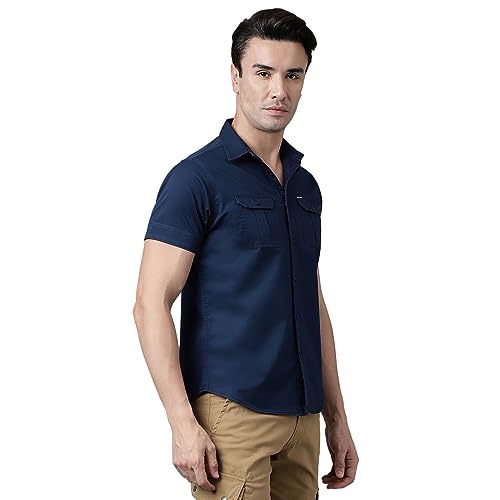 Image of Woodland Men Cotton Regular Fit Casual and Comfortable Shirts
