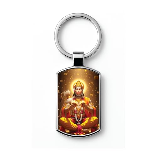 Image of Stylish Metal Keychains with Permanent Glossy Print - Inspirational Quotes & Spiritual Designs - Perfect Key chains for loved ones, Personal Use, Gifts & Return Gifts