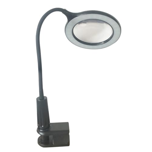 DIYEAH acortar lámpara USB clip de escritorio condujo luz de escritorio lampara escritorio flexo escritorio Luz para leer lupa LED Black