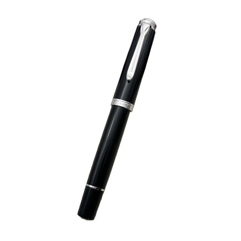 Pióro wieczne tłokowe nowe przezroczyste EF/F/M 0,38/0,5/0,7 mm stalówka do pisania atramentem pióro biurowe przybory szkolne (L, Schmidt F (0,5 mm)