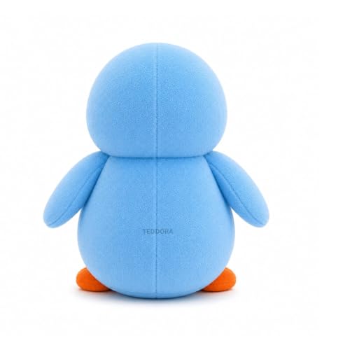 Image of Shy Penguin Soft Toy for Girls Boys Kids,Sky Blue,Penguin Animal Plush Stuffed Baby Teddy Gift Birthday, 18cm