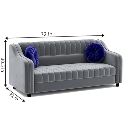 Image of Sleepify Jack 3 Seater Sofa Set (Grey)
