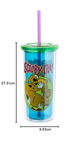 Gobelet Scooby Doo Silver Buffalo 591ml avec paille et couvercle - 7