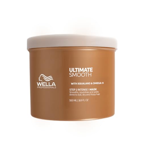 Wella Professionals ULTIMATE SMOOTH Hair Mask - Nourishing Hair Treatment With Squalane & Omega 9 - For Dry Dull & Frizzy Hair(500ml)