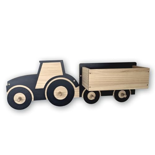 BENO - Kindergarderobe Mit Ablage - 75cm x 26cm x 15cm Wandgarderobe Mit...