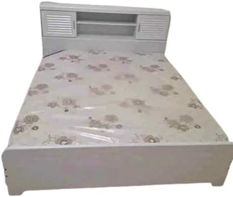 Furniture4Us King size bed with medical mattress L200 width 180 cm F4US-8050 Color - (White, King 200/180 Cm)