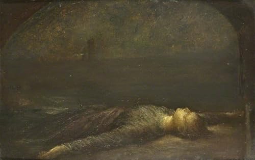 Portrait Tableaux George Frederic Watts œuvre symboliste mystérieuse 60x90