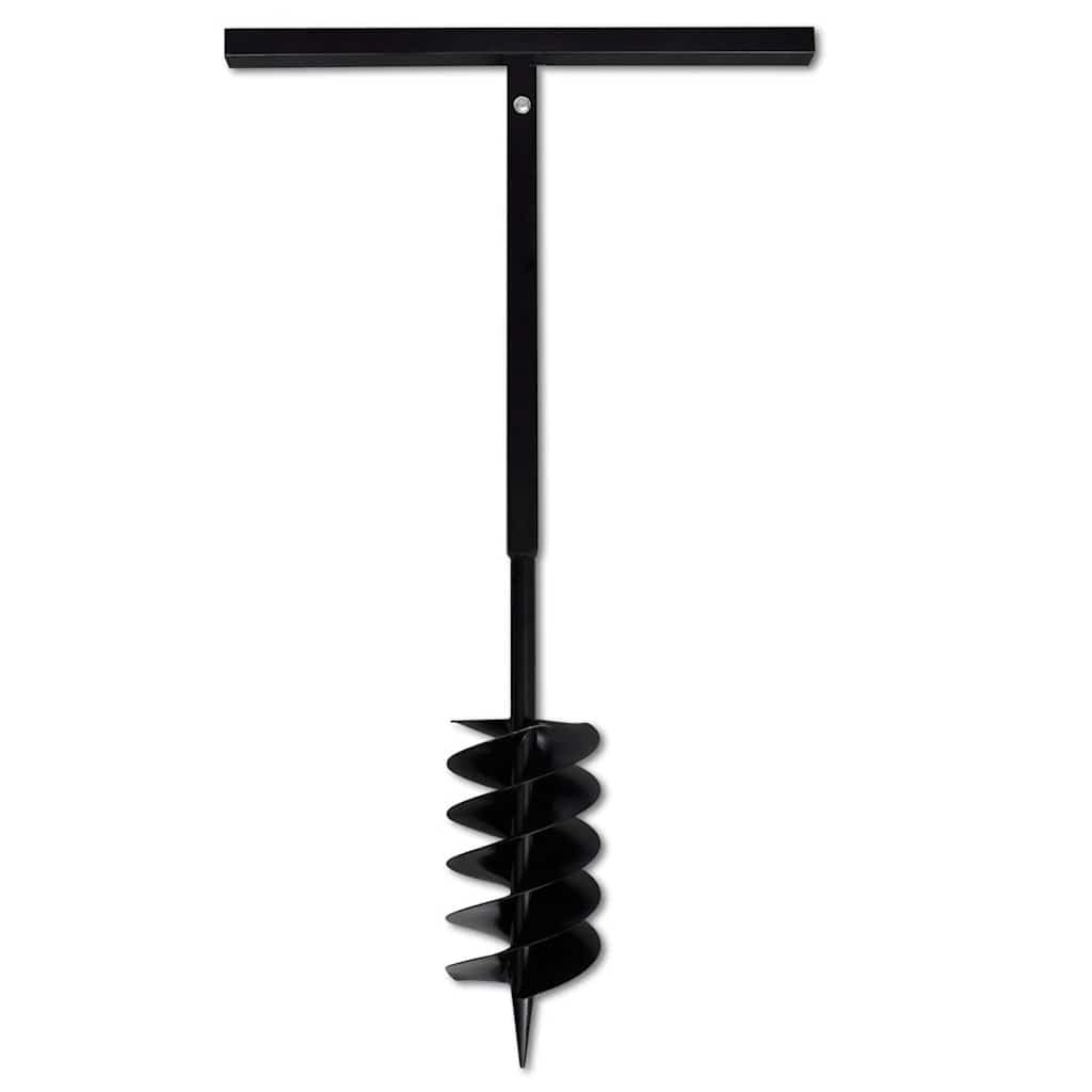 vidaXL Bêche et Tarière Manuelle 150 mm avec Rallonge 9 m Acier Sol Jardin
