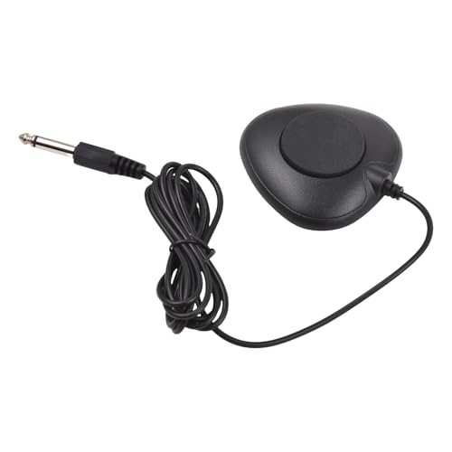 Funien Pedal de Sustain Compacto con Interfaz de 6,35 mm, Pedal Universal, Antideslizante, silencioso, para Instrumentos Musicales, Piano portátil, Teclado electrónico, batería electrónica Plegable