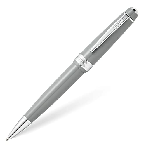 Cross Bailey Light Refillable Ballpoint Pen Presented in a Everyday Gift Box - Medium Point, Black Ink, Polished Gray