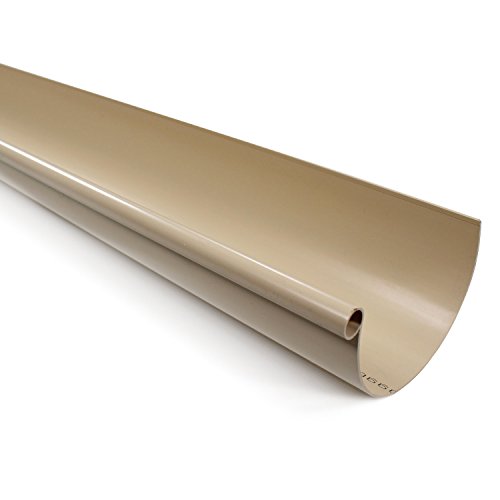 First Plast Gouttière PVC demi-ronde personnalisable-Sable-16-2