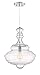 Quoizel QF2046C Morocco Genie Bottle Glass Pendant Ceiling Lighting, 1-Light, 100 Watt, Polished Chrome (22"H x 16"W)