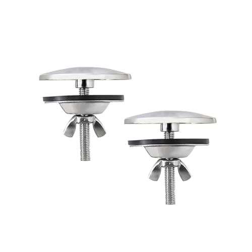 2 Piece 2 Inch Kitchen Sink Hole Cover, Kitchen Stainless Steel Faucet Hole Cover, Sink Tap Hole Cover (Brushed Nickel)