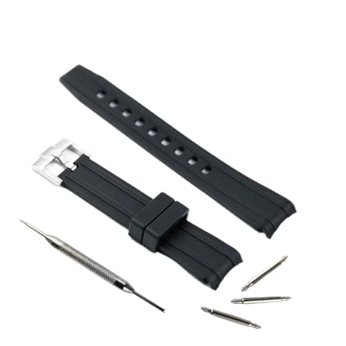 Bracelet caoutchouc 20 mm étanche pour montre homme style Ocean AT150