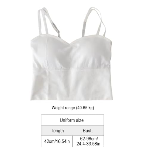 Girls Tops Built-in Bra V-Neck Crop Top Teen Camisole with Adjustable Straps Bralette Slim Fit Cami Tops for Girls4