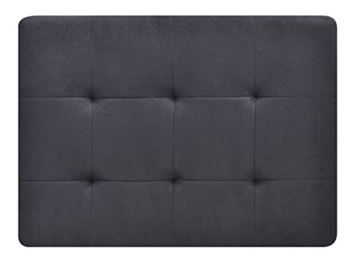 Stylish Black Ottoman – Versatile Footrest, Storage Pouf, and Extra Seating – Soft Leather, Compact Durable for Living Room, Bedroom, Office (1 Seat) - Image 5