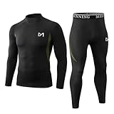 🔝【Chaleur Optimale】Sous-vêtements thermiques Homme tissu 90% Polyester,10% Elasthan pour une isolation efficace contre le froid intense,tenue de ski thermique idéal pour le ski,la randonnée et les activités hivernales.