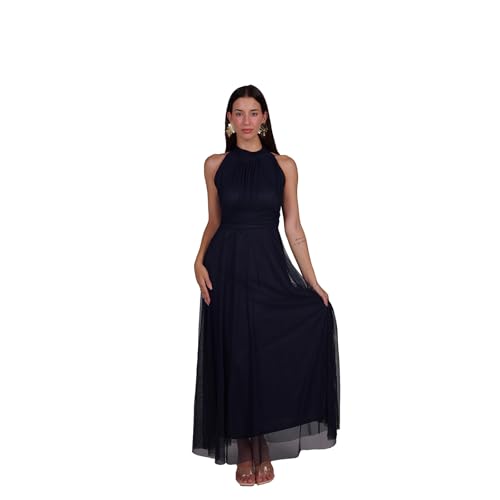 Abito Lungo Elegante Donna con Stola Coordinata