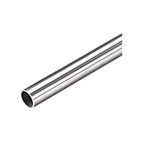 sourcing map Kapillarrohr Edelstahlrohr 8.5mm Innendurchm. 9.5mm Außerdurchm. 300mm Länge 0.5mm Wand Edelstahl 304 Cover