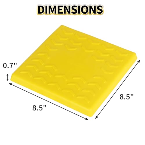 Image of OULEME RV Leveling Block Top Cover, 4 Pack RV Jack Pad Cap, Interlocking Leveling Pad Cap for Camper Travel Trailer