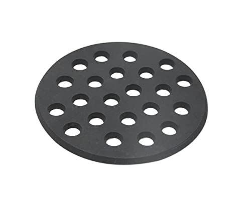 Round cast Iron Bottom fire Grate for Big Green Egg, BBQ high Heat Charcoal Plate fit for S/Mini /Medium Big Green Egg fire Grate Grill Charcoal Replacement Parts Green Egg Accessories-6.5in MFGC
