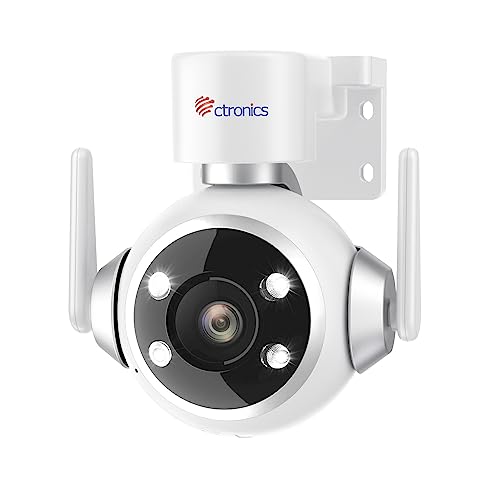 Ctronics Cámara Vigilancia WiFi Exterior, IP Camara Vigilancia Domicilio WiFi con Seguimiento Auto...