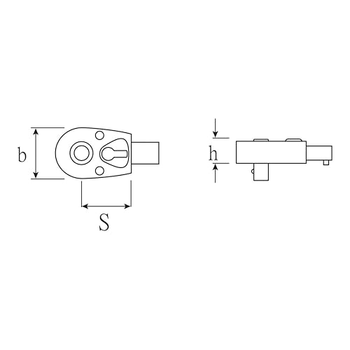 Miniatura 3 de Stahlwille 58253005 Herramienta de inserción de trinquete de liberación rápida, reversible, unidad cuadrada de 38 pulgadas, 30 dientes, hecha de