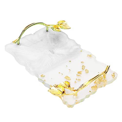 Resin Nail Art Polish Palette Prevent Slipping Nail Gel Color Display Board Half Transparent (White)