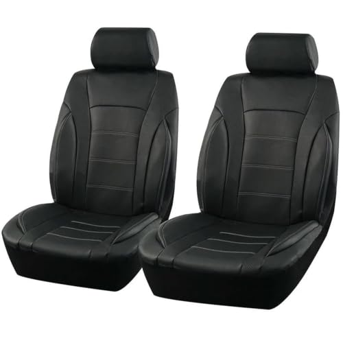 Housse siege voiture noire anti tache et usure universelle 4 pièces