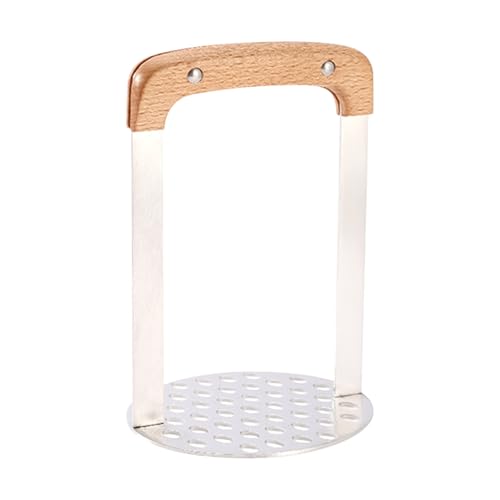 ポテトマッシャー フルーツマッシャー ジャガイモ アボカド 豆 果物 野菜 卵 肉 食物を潰したり砕いたりする ポテトライサー マッシャー 野菜つぶし器 木製ハンドル付き 野菜マッシャー ジャガイモつぶし器 手動式 絞り器 手動ジューサー キッチン用品