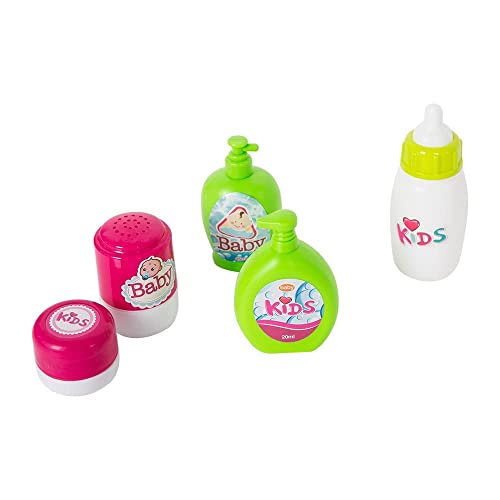 Color Tree Kids Nursery Care Playset Toy Pretend Role Play Baby Doll Bath Table ,Pink #TOP5