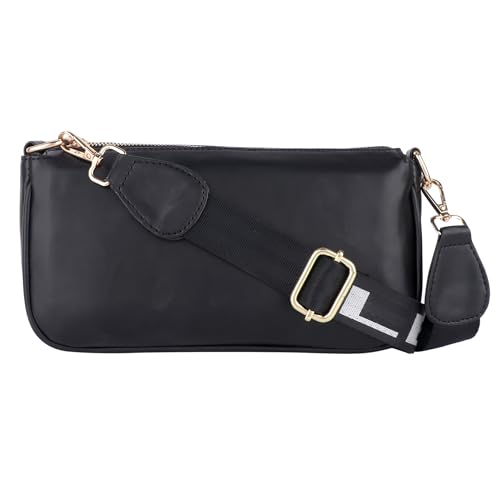LX Small Leatherette Sling Bag Women Stylish Purses with Adjustable Belt