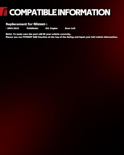 Image of Torchbeam Rear Brake Caliper Left for Nissan 2005-2012 Pathfinder, Rear Left Caliper Replace # 19B2994A