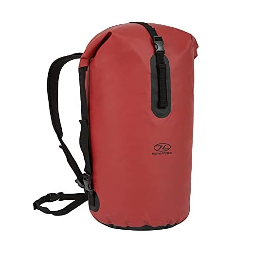 Highlander waterdichte rugzak Drybag Troon 45 liter duffle bag - Rood