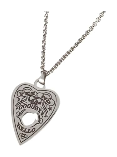 Stainless Steel Planchette Ouija Necklace with Chain