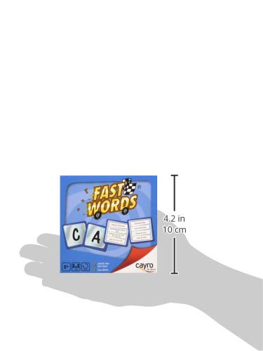 Cayro Fast Words – Juego De Mesa Rápido Y Divertido Para Toda La Familia, Incluye 110 Tarjetas Y Reloj De Arena, Ideal Para Mejorar Vocabulario Y Agilidad Mental