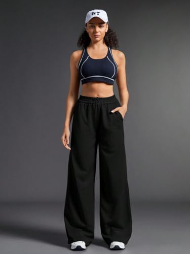 Image of dockstreet Women's /Unisex ONESOPEN Bottom Drawstring Pure Cotton Stretchable Baggy Jogger Pants || for Similar Baggy Look Order a Size or Two Large Than Your Usual Size